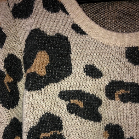 Loft Leopard Crewneck Sweater - Picture 2 of 3